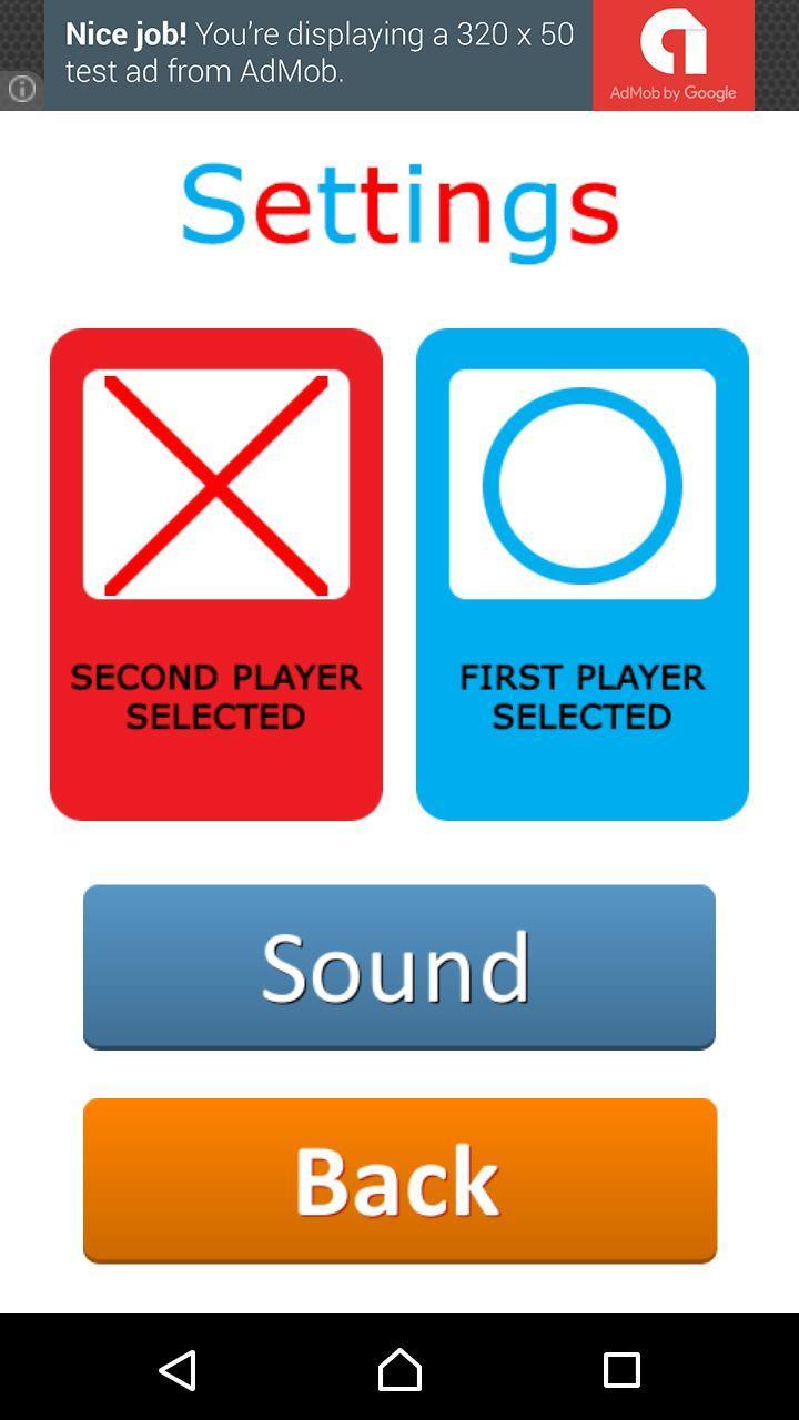 Captura de Tela do Jogo Classic Tic Tac Toe