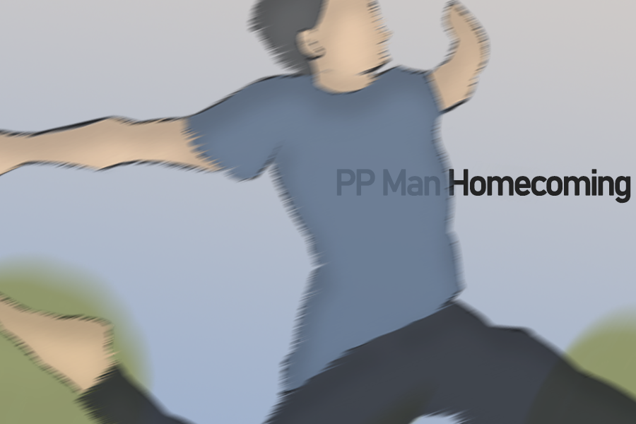 Screenshot of the video of PP Man Homecoming