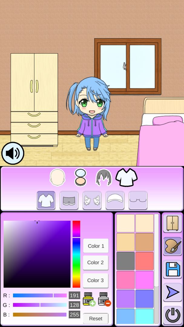 D-Style Character Maker - Chibi Dress up screenshot game