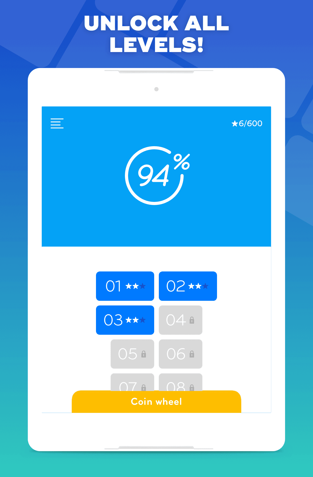 94% - Quiz, Trivia & Logic Game Screenshot