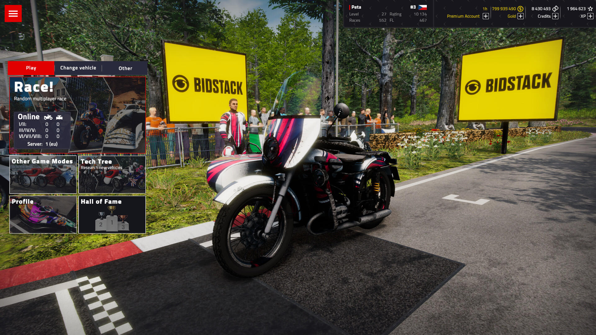 Cuplikan Layar Game Sidecar Evolution 2024