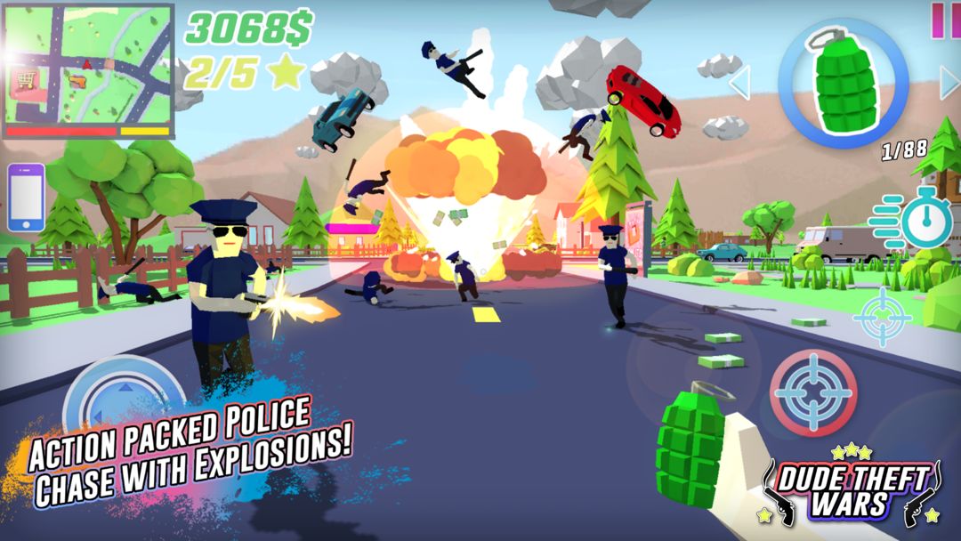 Screenshot of Dude Theft Wars: Offline games