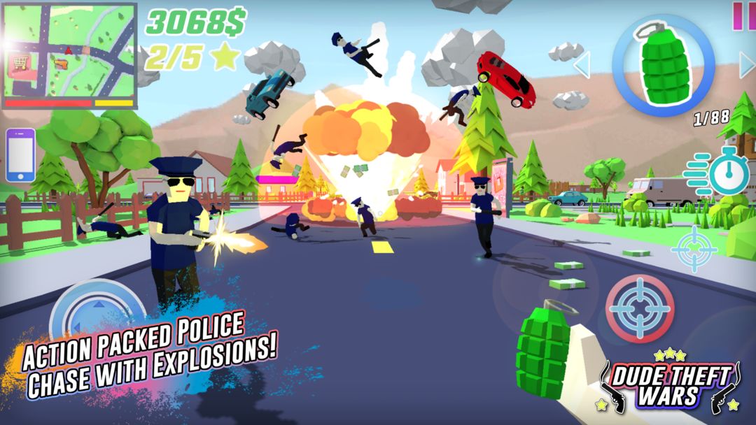 Dude Theft Wars Shooting Games screenshot game