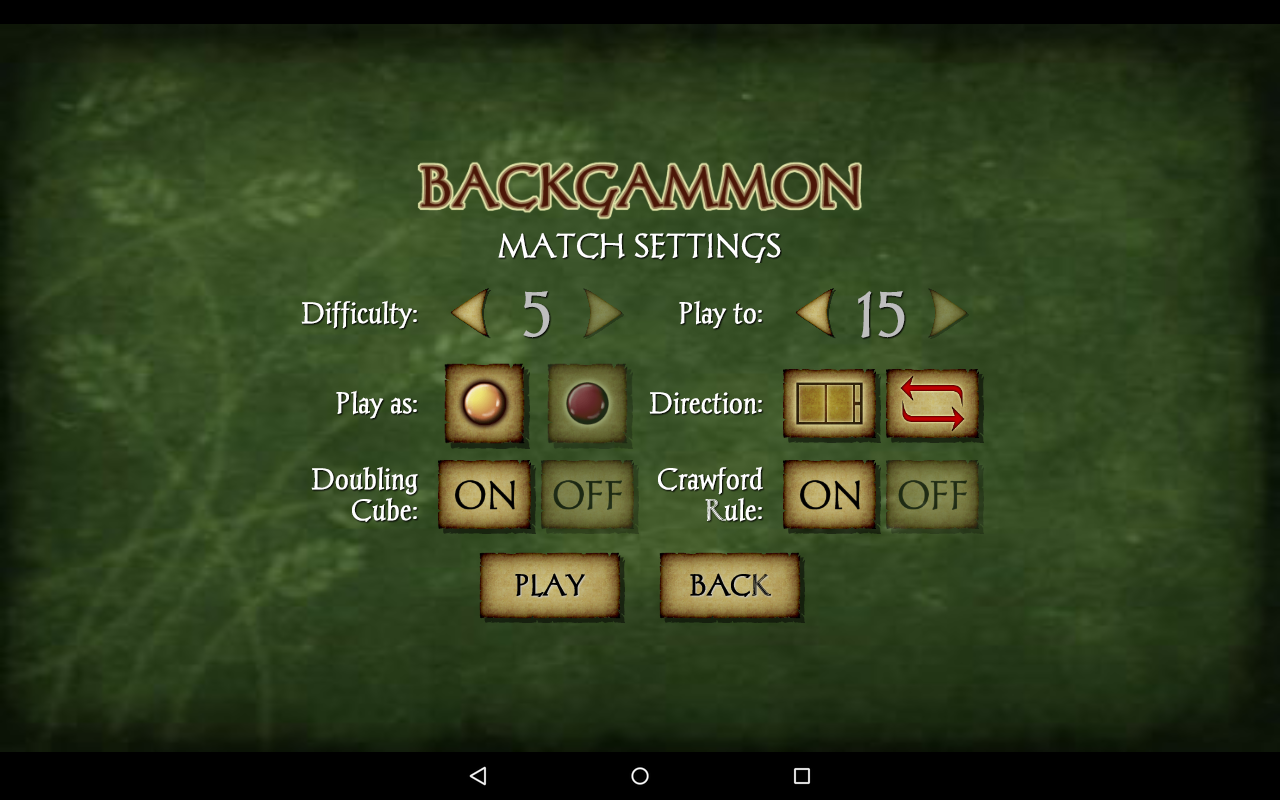 Backgammon Pro 遊戲截圖