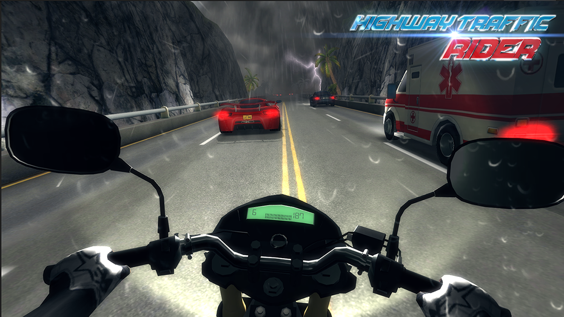 Captura de Tela do Jogo Highway Traffic Rider