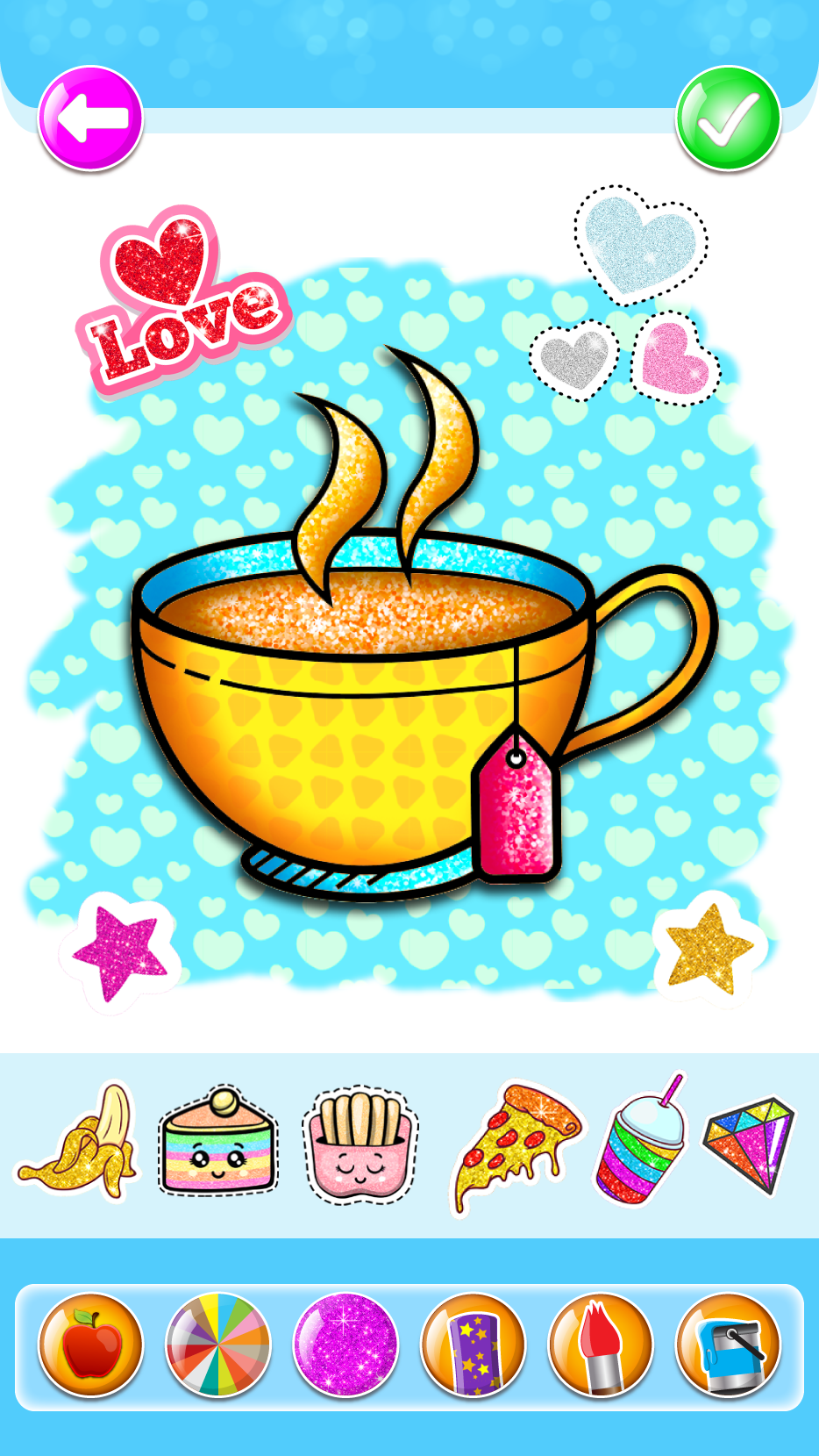 Скриншот игры Food Coloring Game for kids