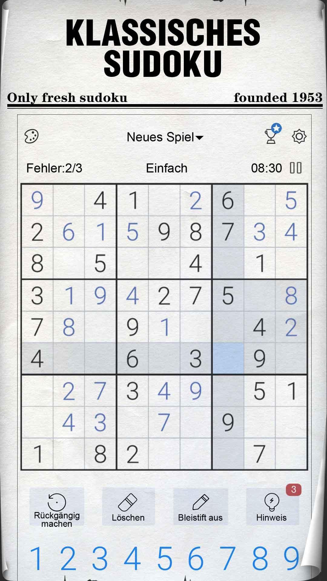 Screenshot 1 of Sudoku - Sudoku Puzzles 4.22.3