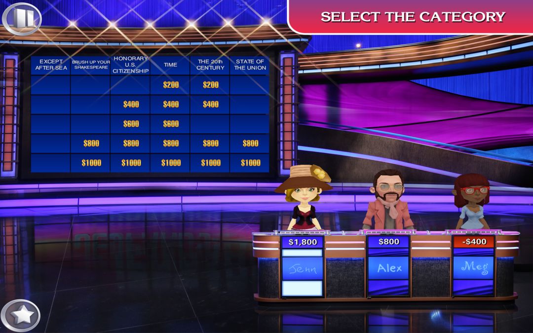 Jeopardy! HD 게임 스크린 샷
