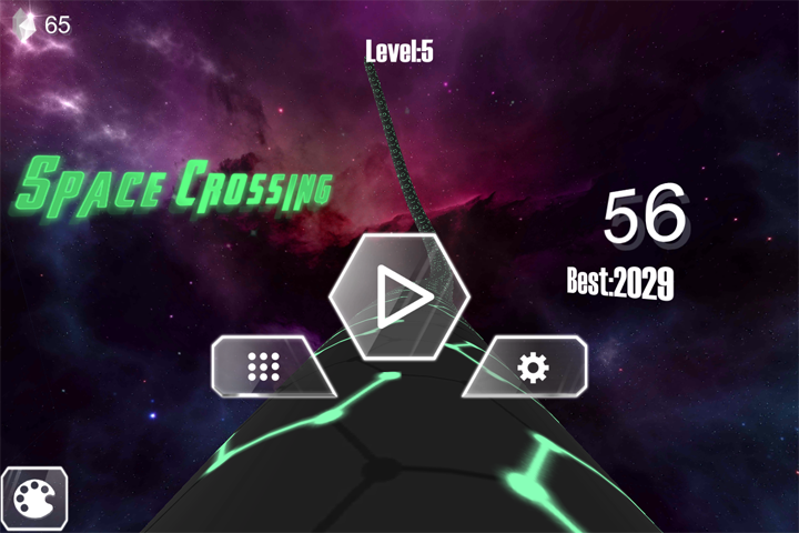 Space Crossing ゲームのスクリーンショット