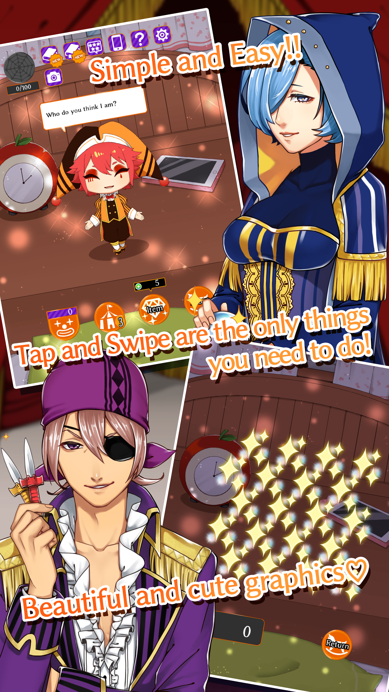 Pierrot's & Your Circus Game Screenshot