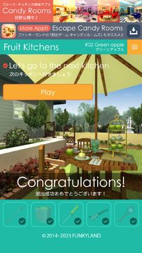 Captura de Tela do Jogo Escape Fruit Kitchens