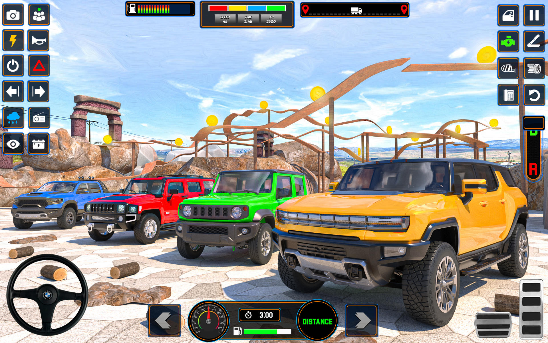 Screenshot of Mountain Car Drive: Climb Race