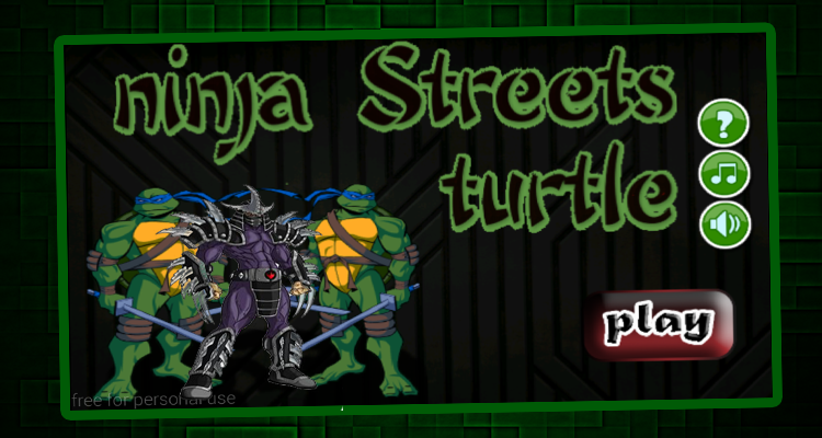 turtle jumber ninja Game Screenshot