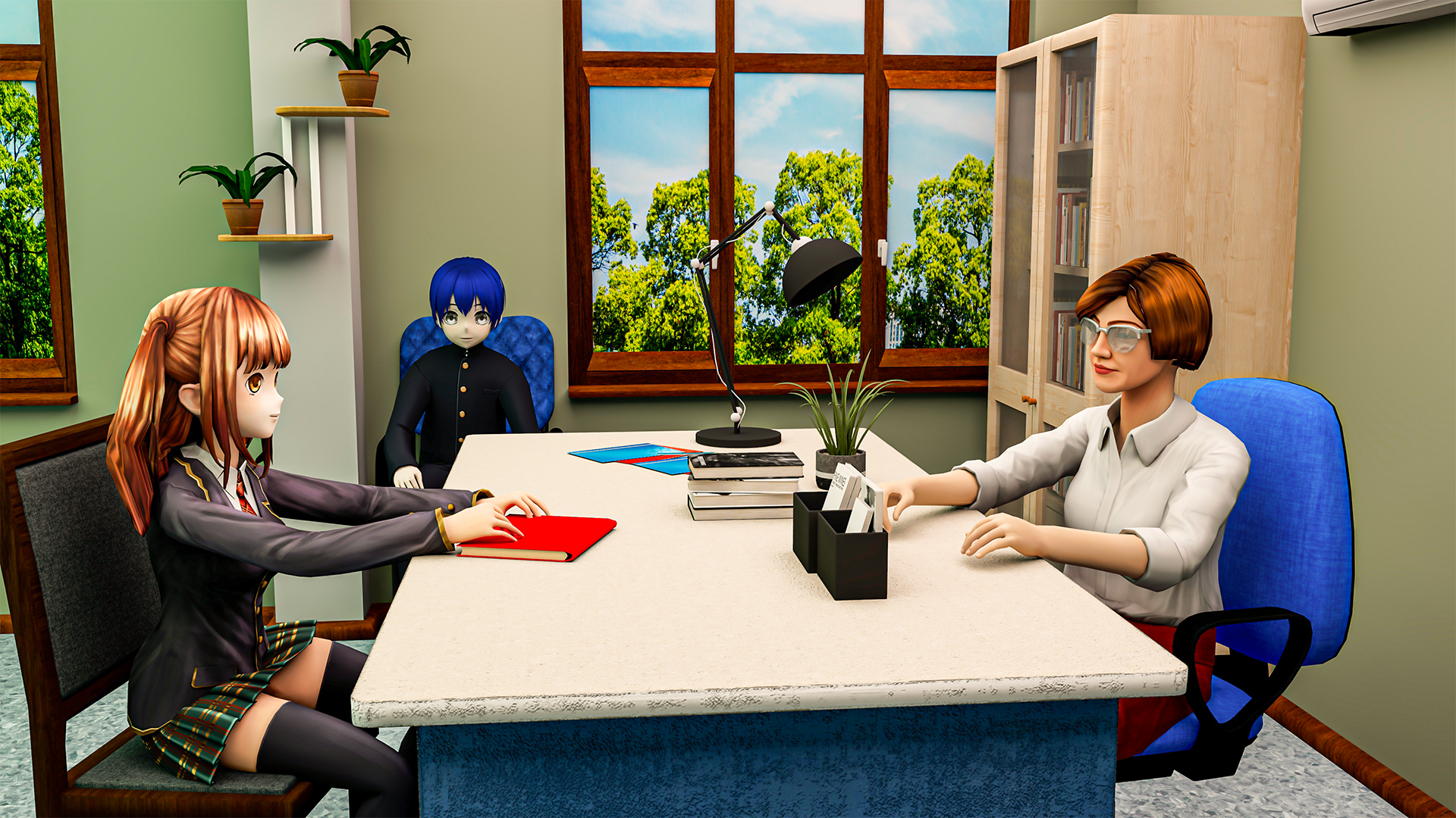 Anime High School Love Story 1 Game Screenshot