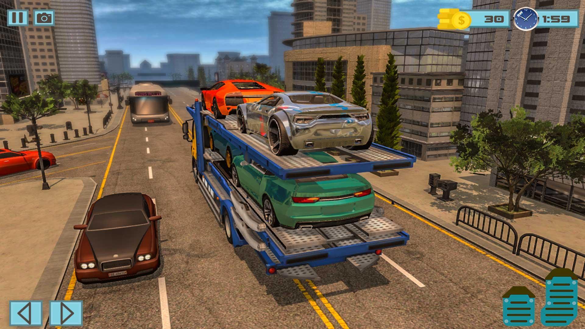 Multi Story Car Transport Truck Game Screenshot