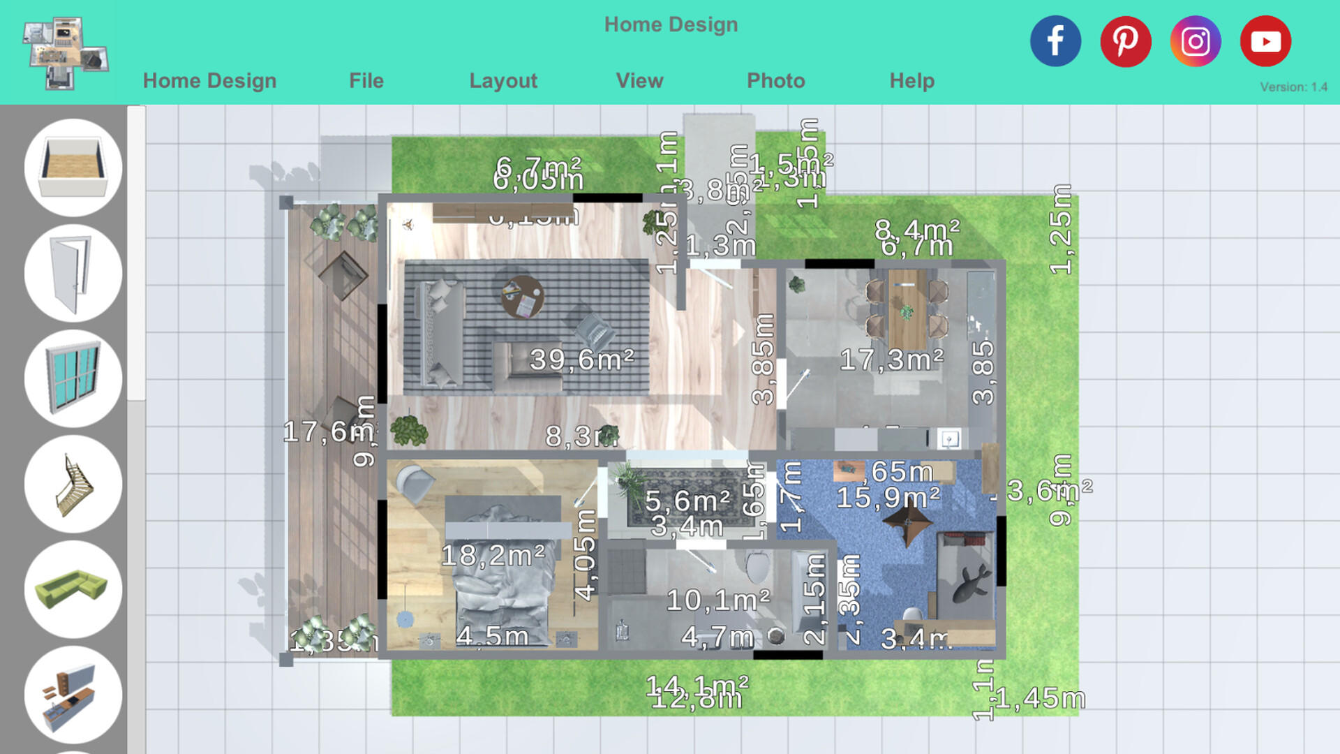 Screenshot of Home Design | Floor Plan