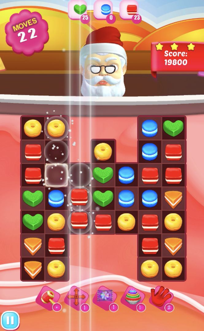 Cookie Crush 550 levels ภาพหน้าจอเกม