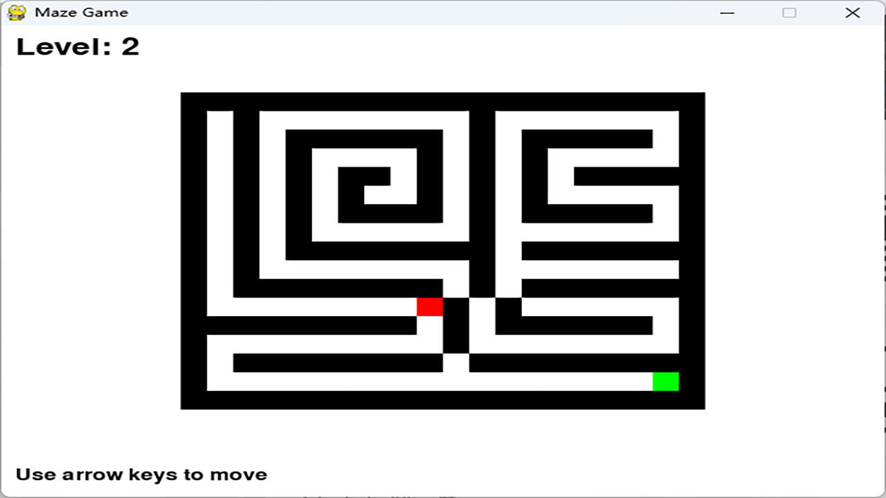 Small Maze Game Screenshot