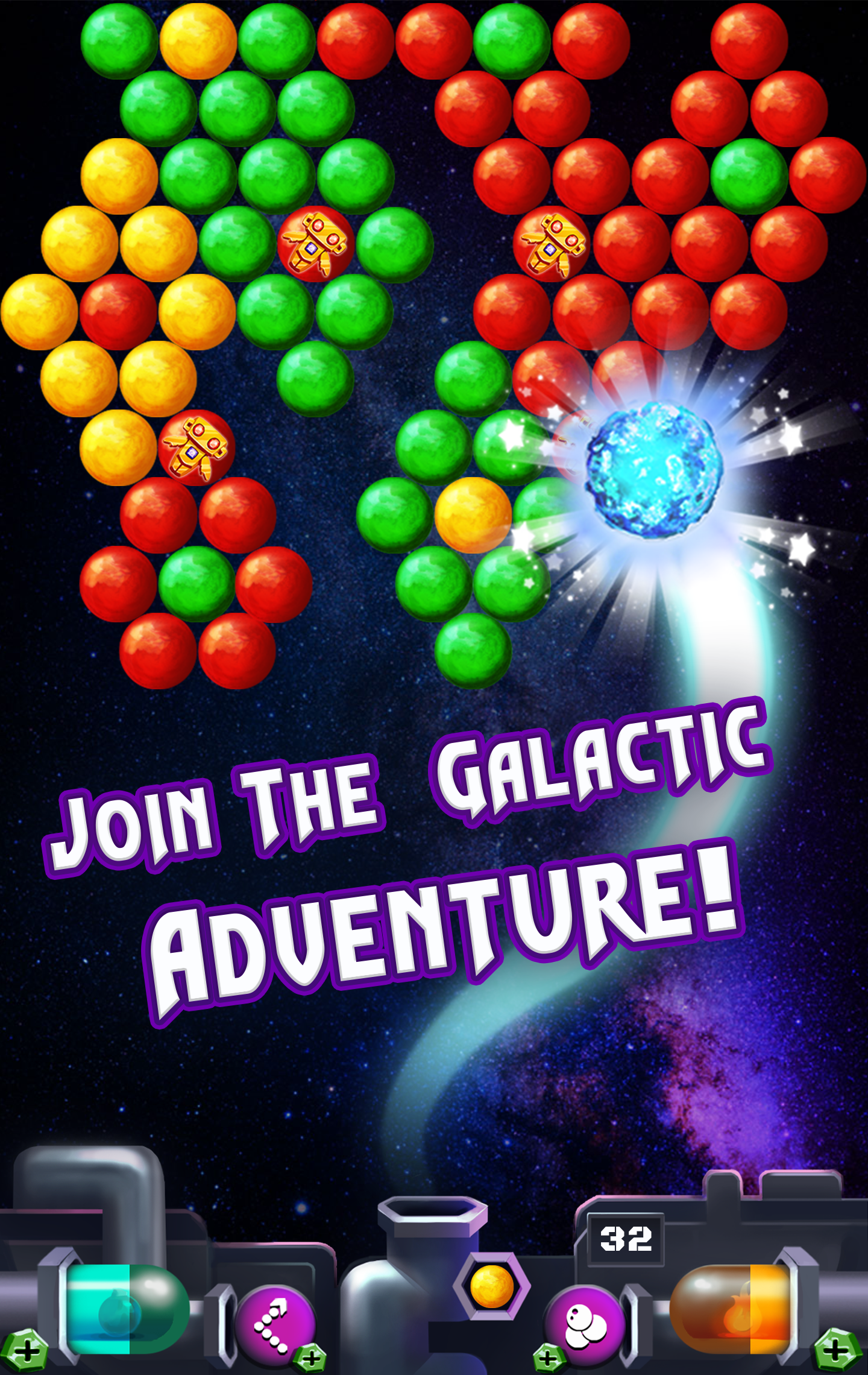 Bubble Bot Shooter Game Screenshot