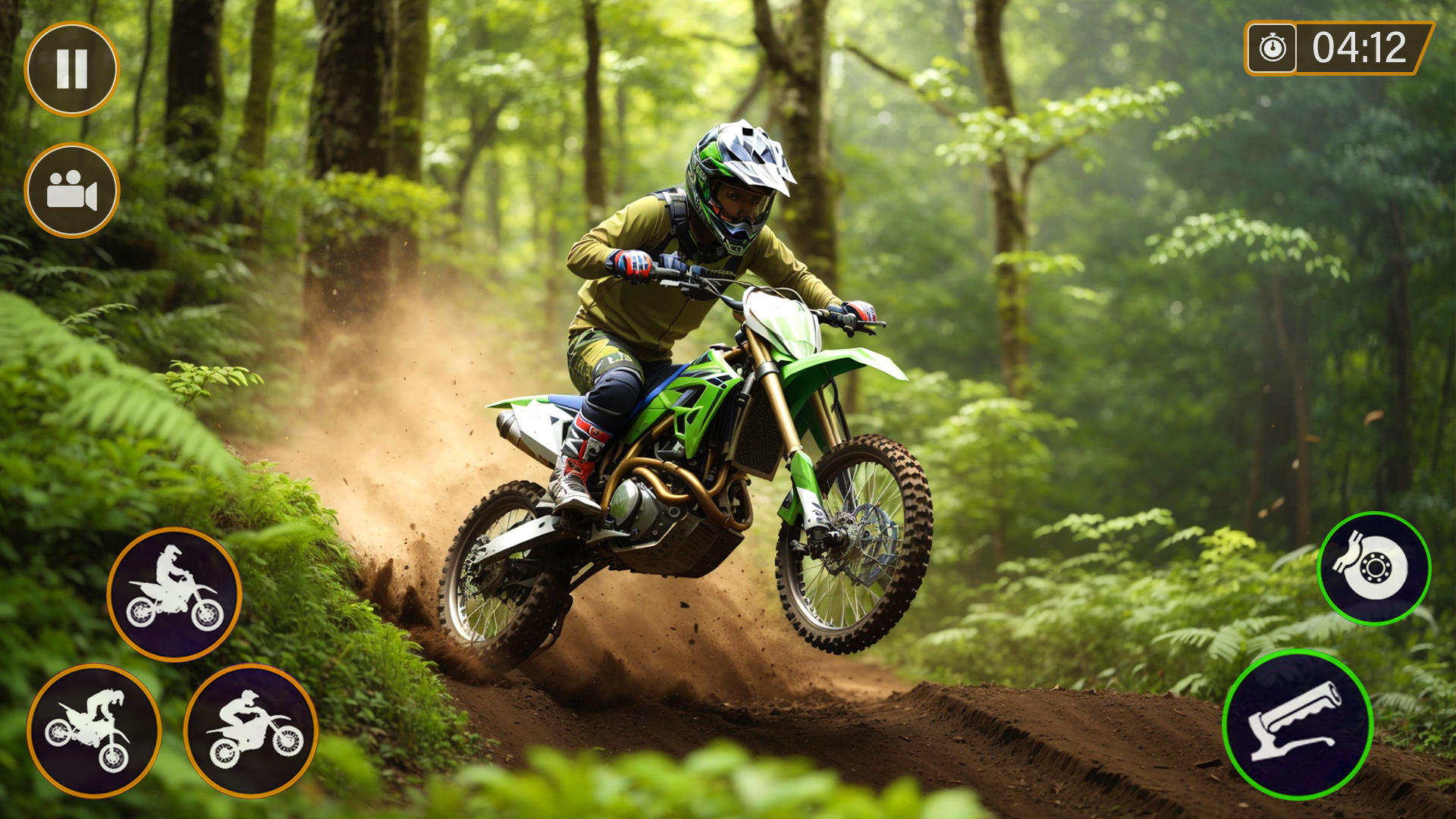 Screenshot of Dirt Bike Stunt Motocross Game
