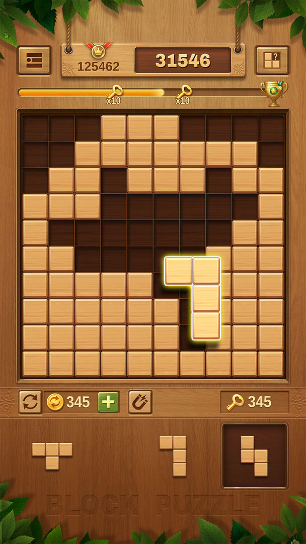 나무 블록 퍼즐 - 클래식 블록 퍼즐 게임 게임 스크린 샷