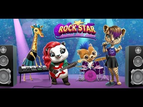 Screenshot of the video of Rock Star Animal Hair Salon