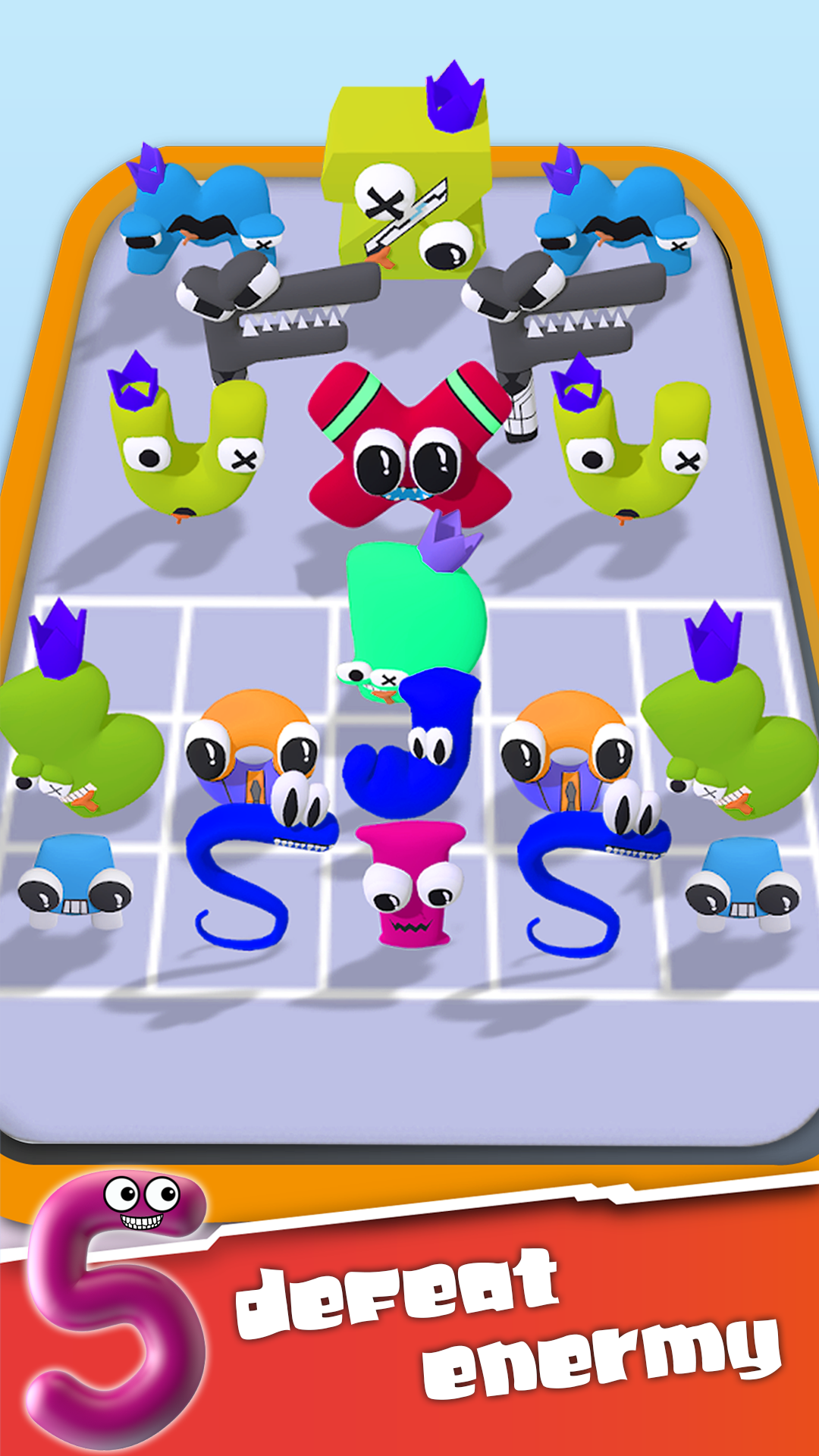 Merge Alphabet: 3D Run Monster Game Screenshot