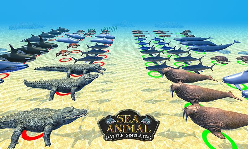 Sea Animal Kingdom: War Simula Game Screenshot
