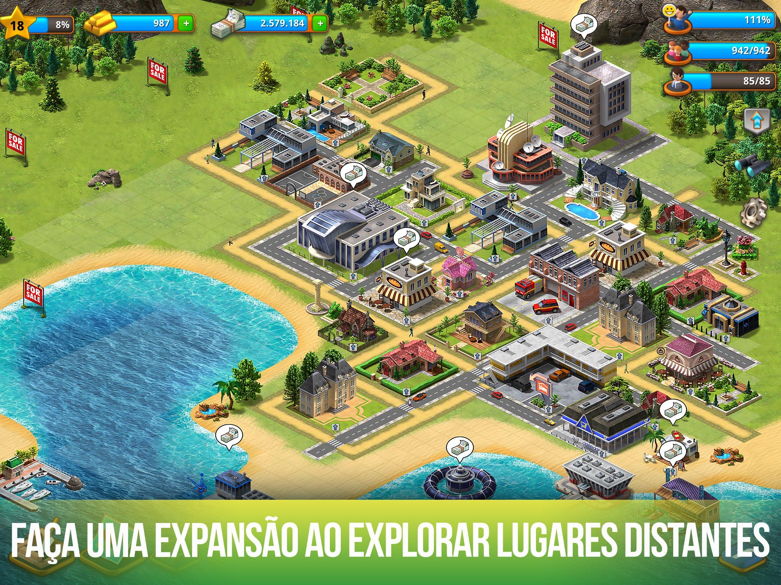 Captura de Tela do Jogo Paradise City: Building Sim