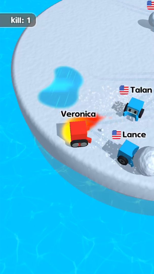 Bumper Cars – Snowball Fighting 게임 스크린 샷