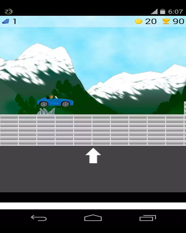 Screenshot of juego coches de montaña 2016
