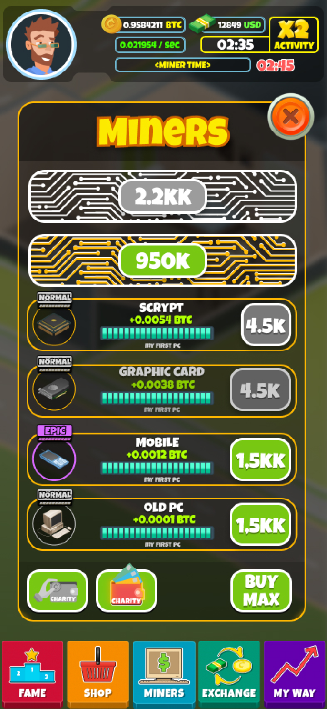 To the Moon: Idle Clicker 게임 스크린샷