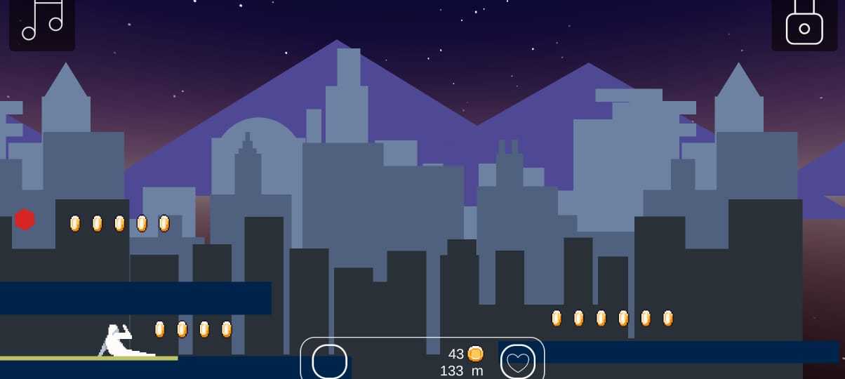 Screenshot of Alpha Parkour Runner