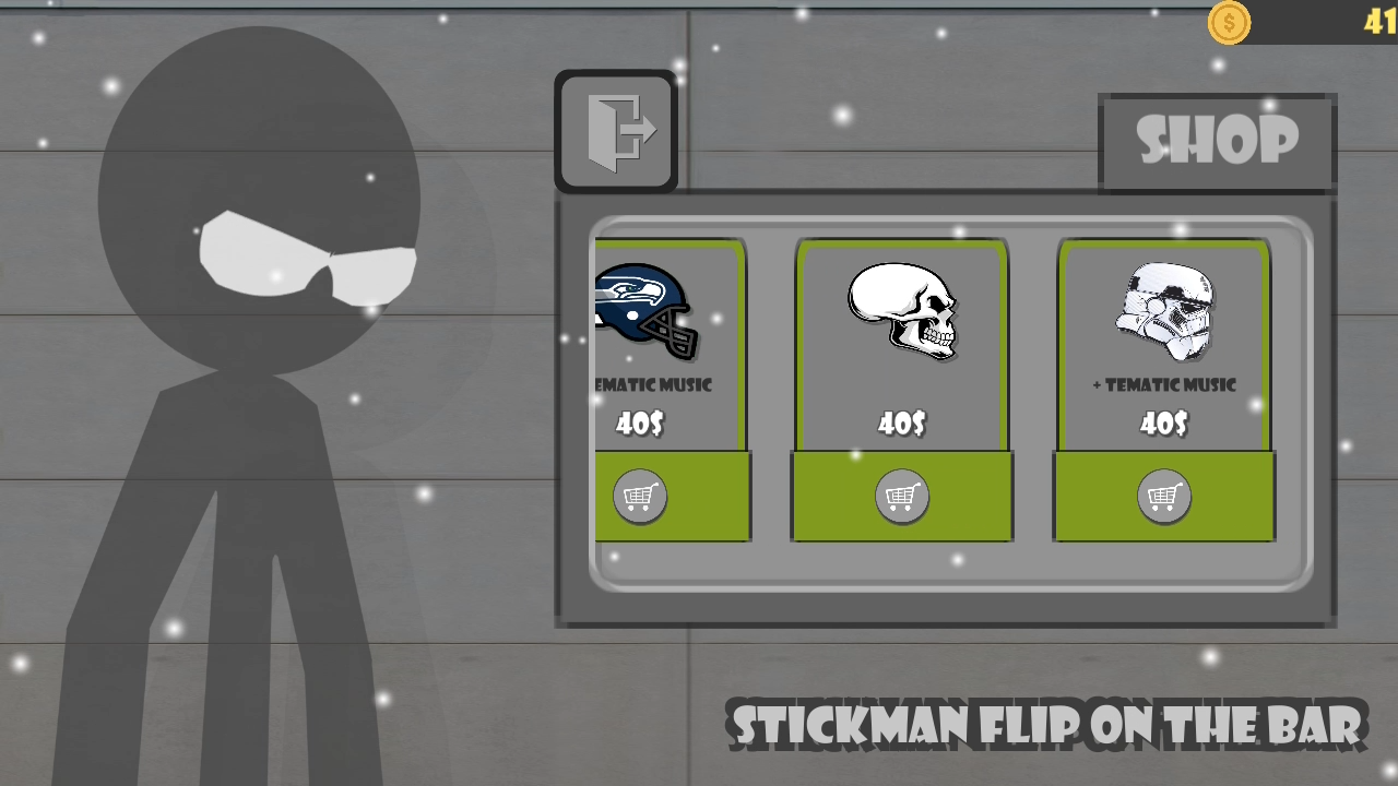 Cuplikan Layar Game Stickman flip on the bar