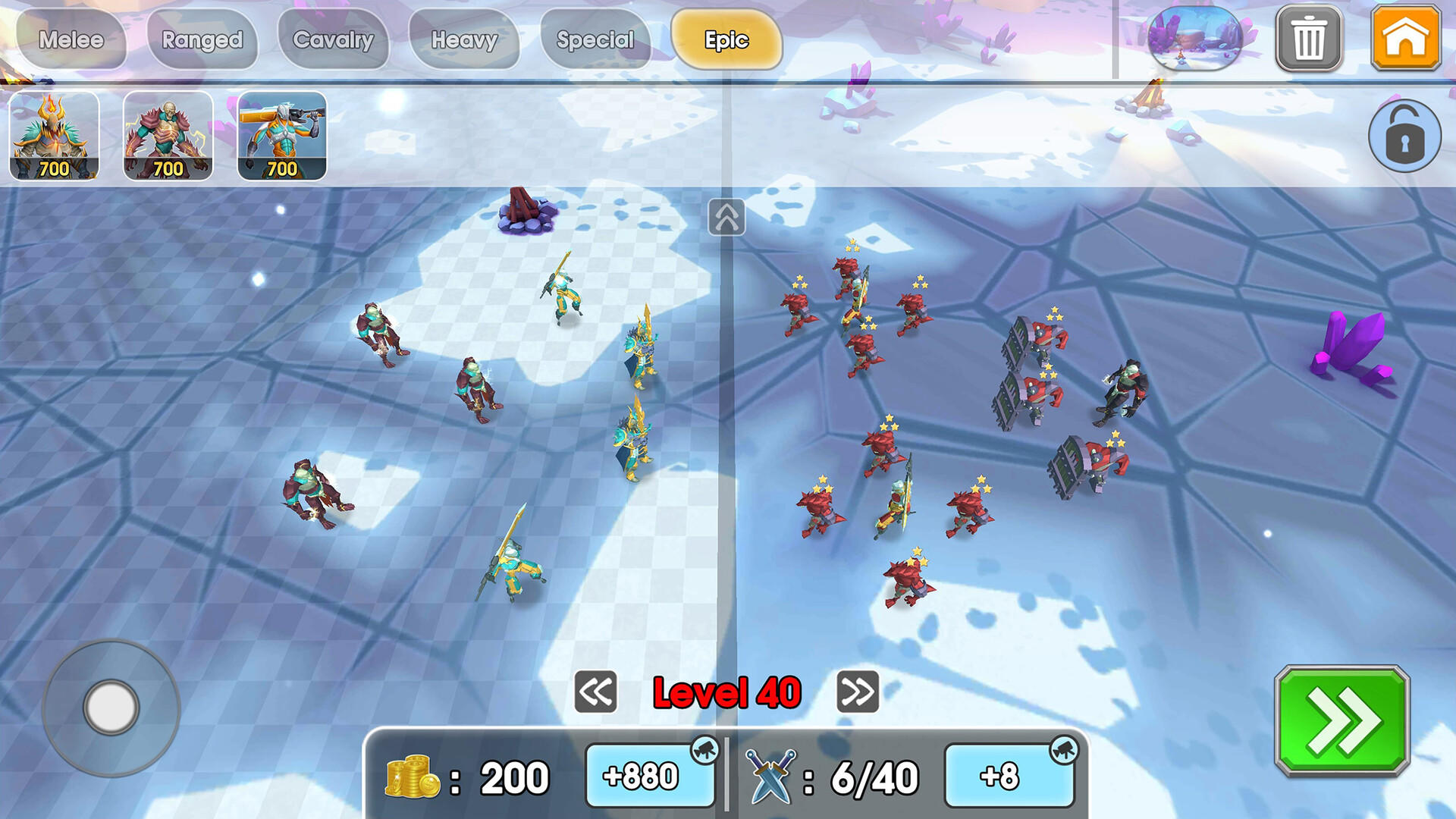 Скриншот игры Clash Battle Simulator