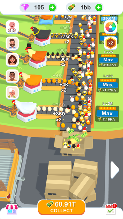 Screenshot of Idle Egg Factory 3D