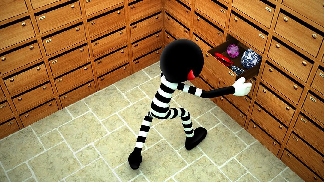 Screenshot of Stickman Bank Robbery Escape
