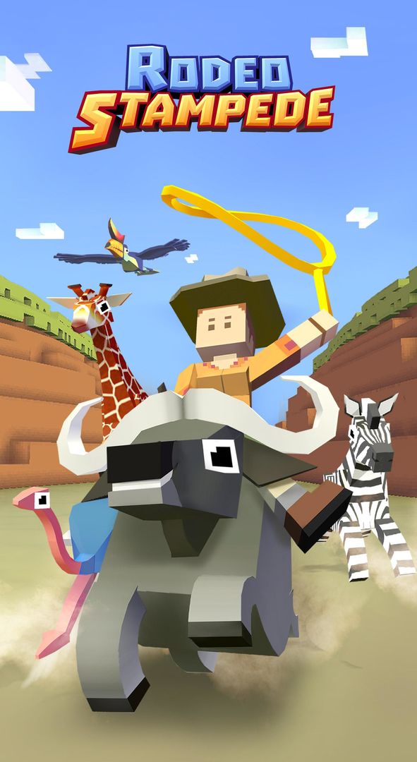로데오 스템피드: 스카이 동물원 사파리 게임 스크린 샷
