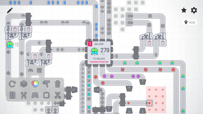 Shapez - Factory Game Game Screenshot