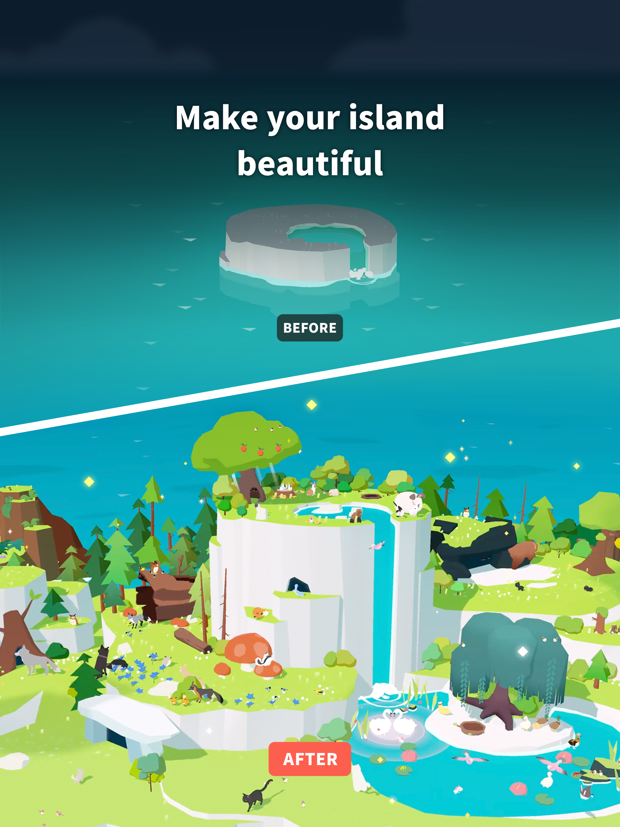 Forest Island: Relaxing Game Game Screenshot