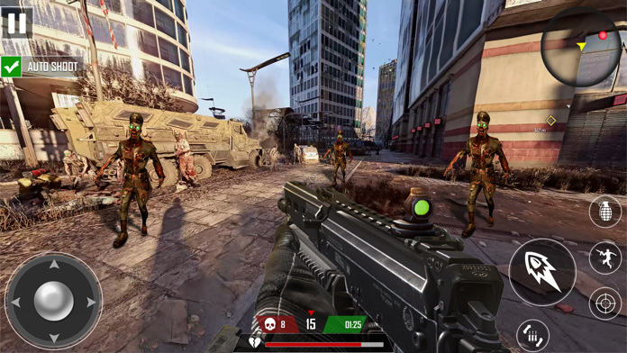 Gun Blood Zombie Shooter Game ภาพหน้าจอเกม