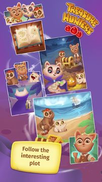 Cuplikan Layar Game Treasure Hunters: free match3 gems