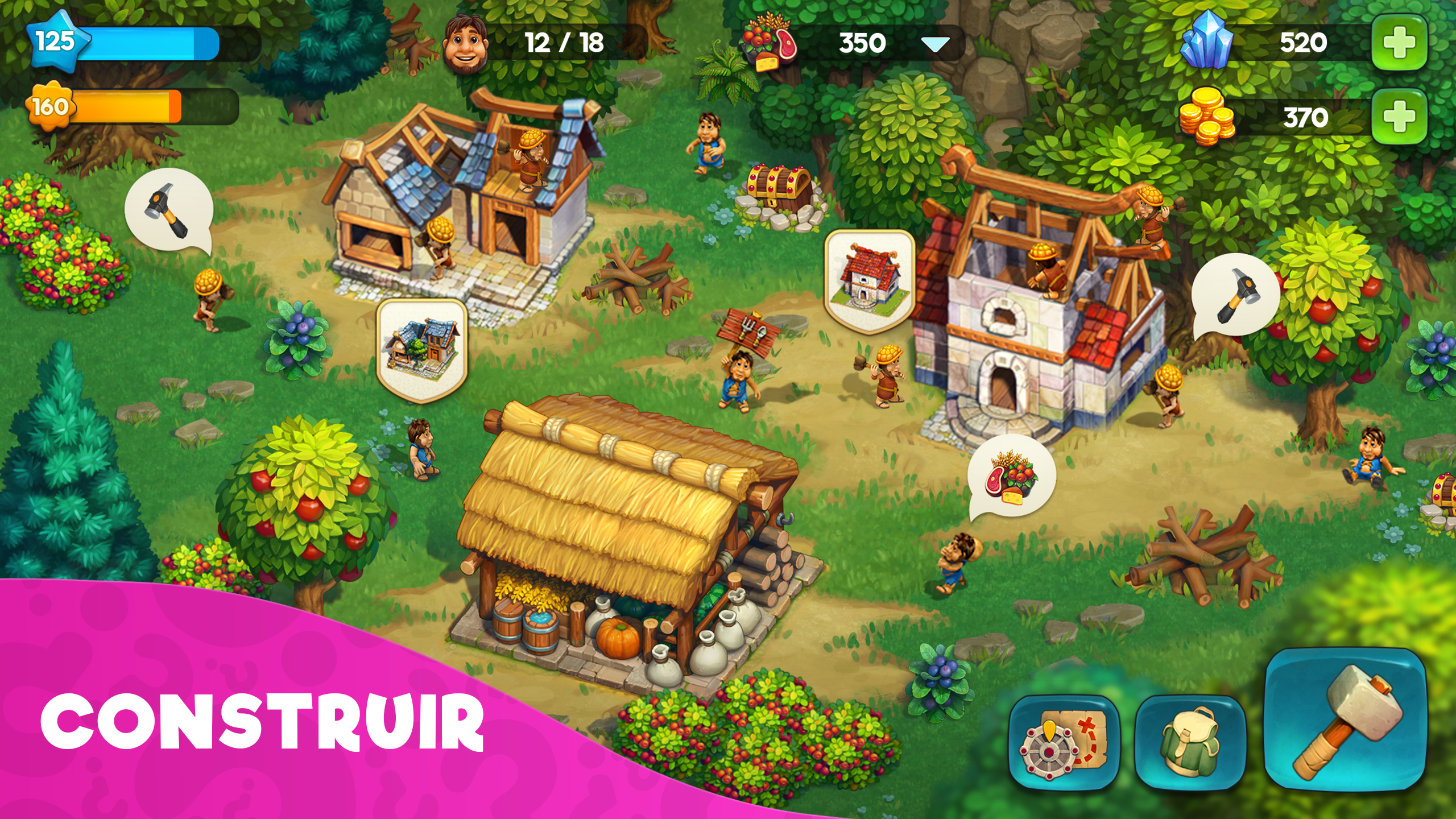 Captura de Pantalla del Juego The Tribez: Build a Village