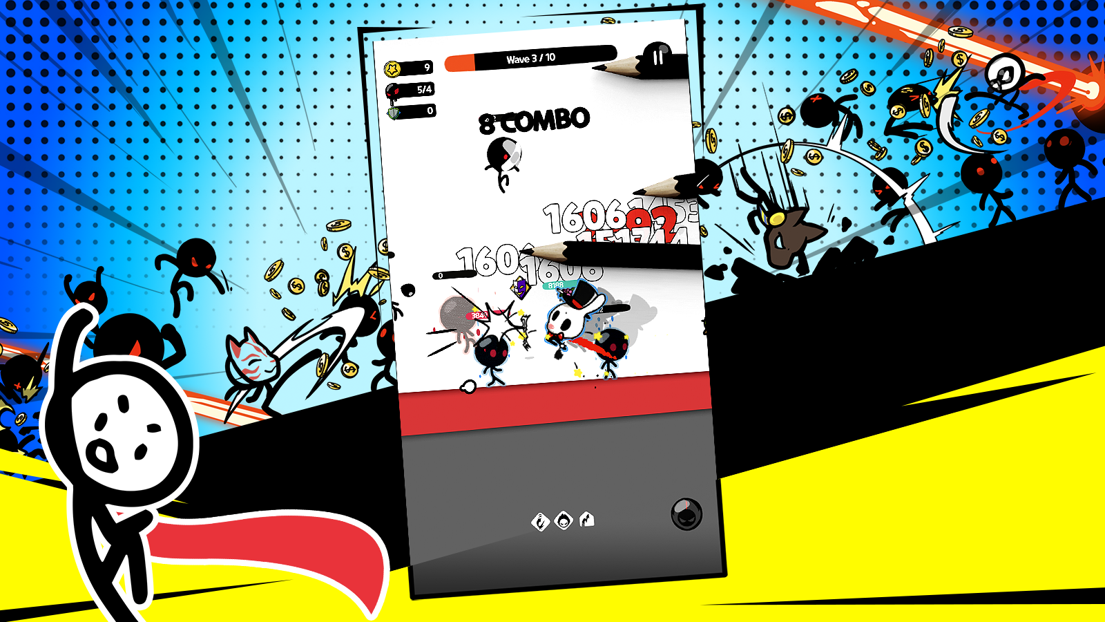 Captura de Tela do Jogo Super Action Hero: Stick Fight