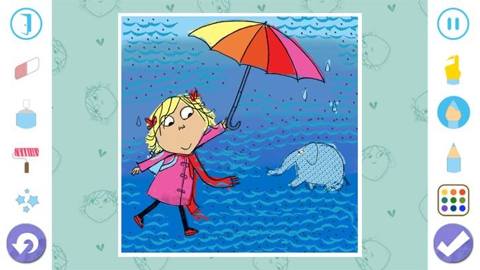 Charlie and Lola Colouring Game Screenshot