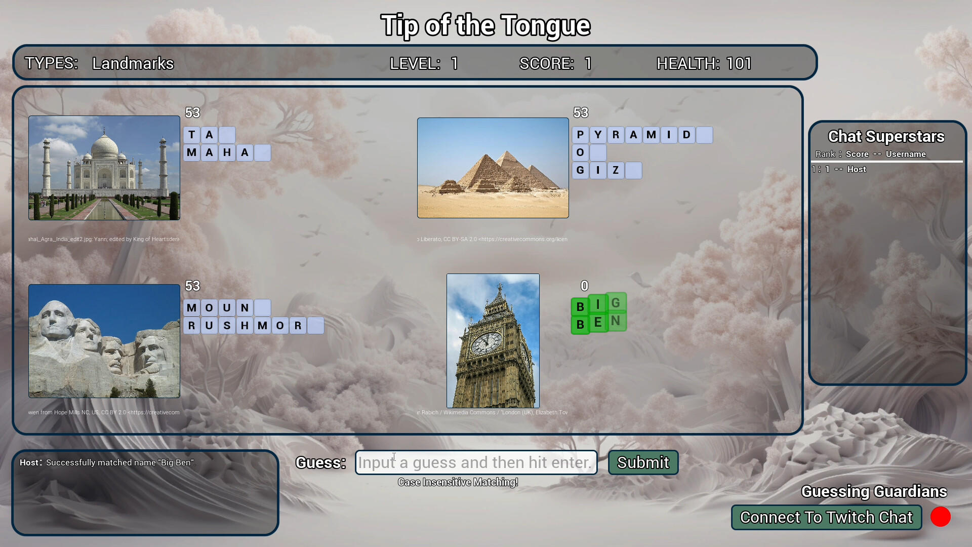 Tip of the Tongue Game Screenshot