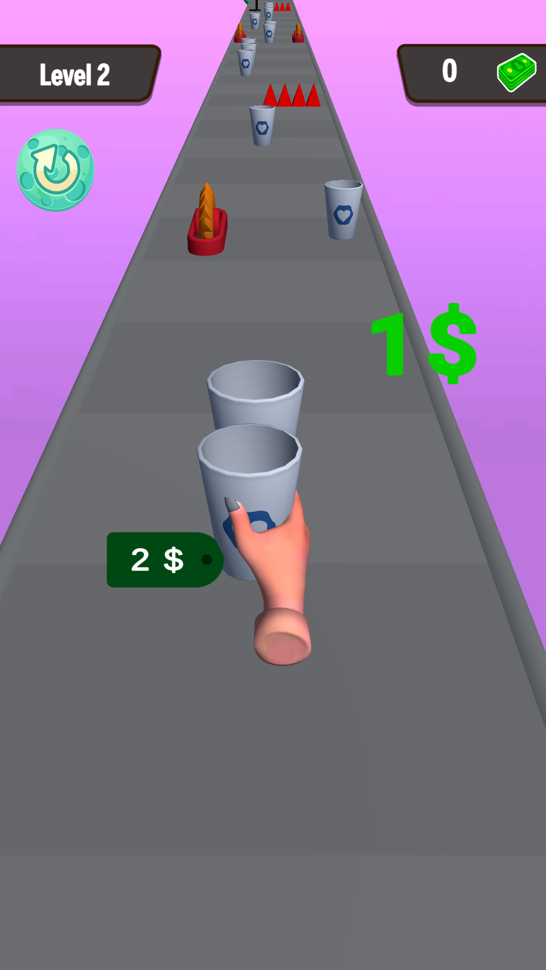 Cuplikan Layar Game 咖啡杯酷跑