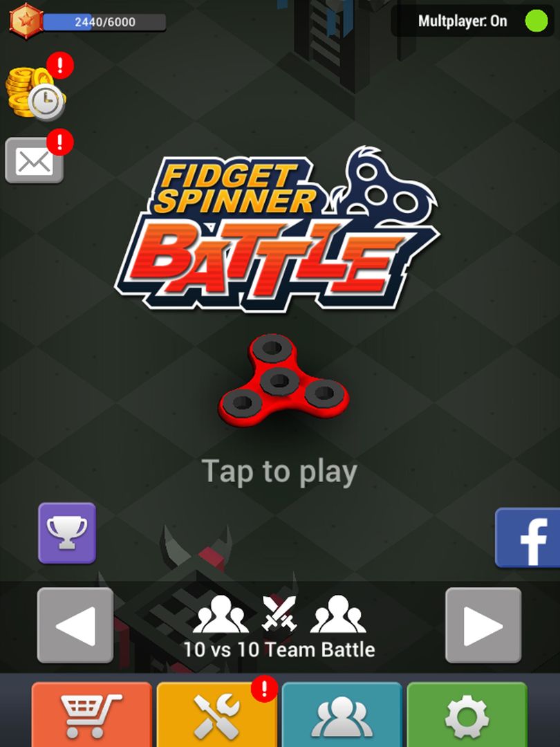 Screenshot of Fidget Spinner Battle.io