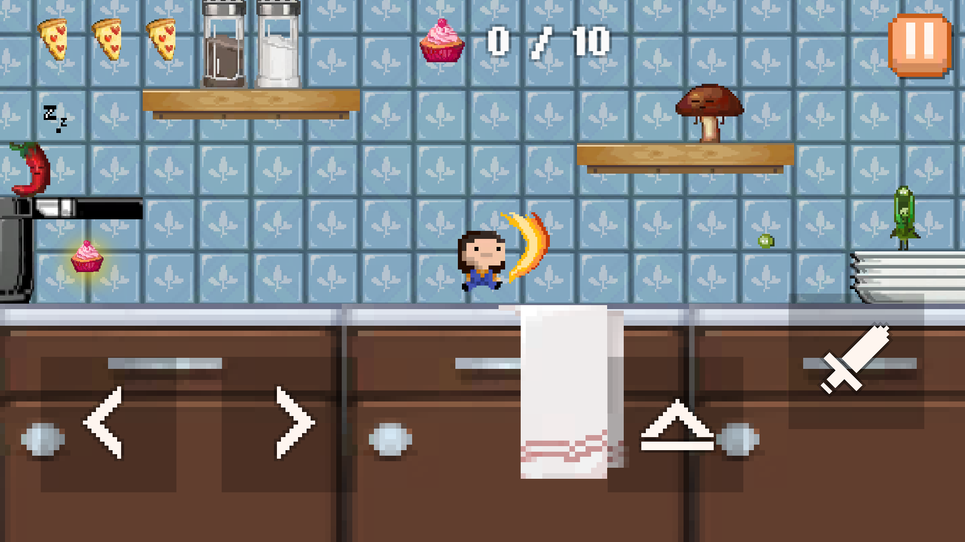 Baby Knight: Pixel Kitchen Game Screenshot