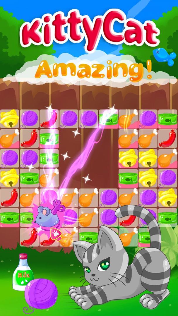 Kitty Cat Adventure: Match 3 screenshot game